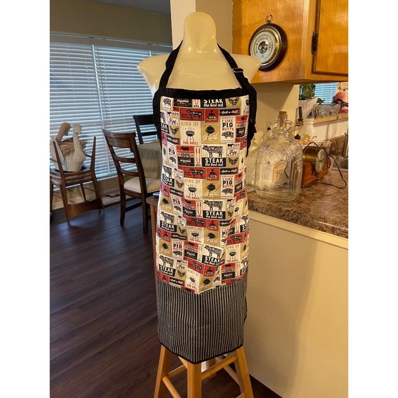 Grill Lovers Cotton Pocketed Apron New - Picture 1 of 6